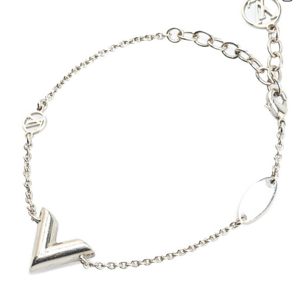Louis Vuitton Silver V Chain Bracelet